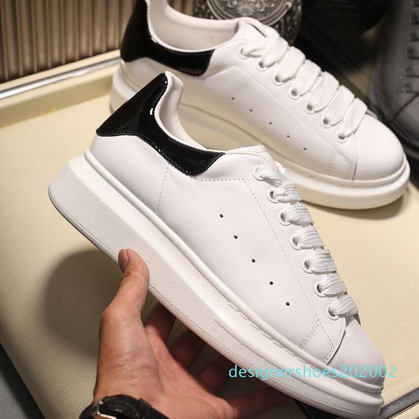 

women 2021 mens show style fashion white genuine leather wholesale style sneakers casual shoes sneaker with box d02, Black