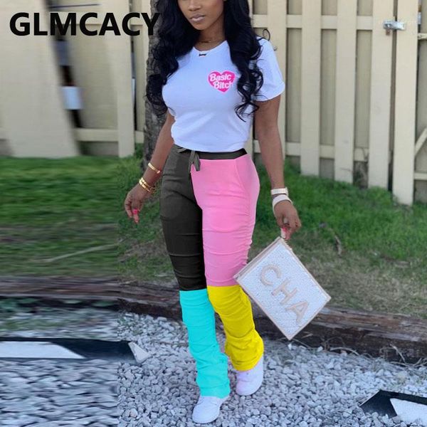 

women drawstring jogger pants color block sweatpants streetwear casual long trousers pants1, Black;white