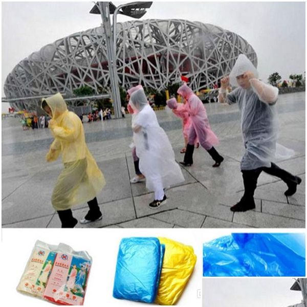 

disposable raincoat one-time emergency waterproof hood poncho travel camping must rain coat outdoor rain wear cny500 mstvu