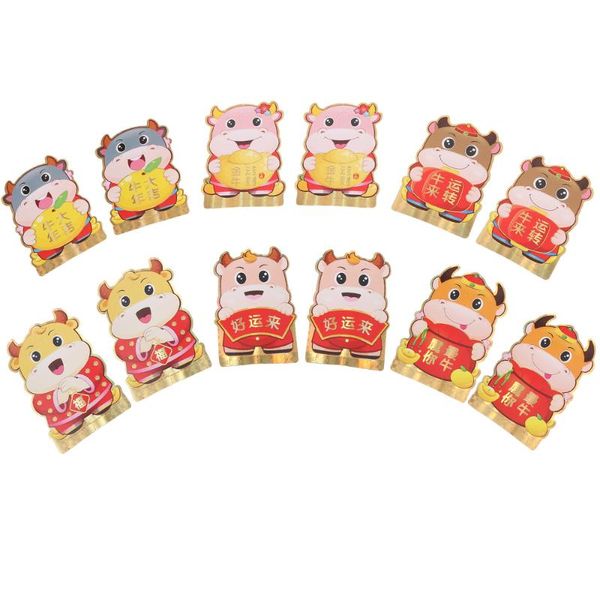 

36pcs new year red envelopes creative money bag party presents (assorted color)