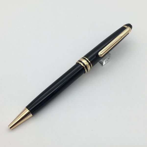 

a+ great quality 163 mei black resin ballpoint rollerball pen classique stationary supplies with pens bag pouch options
