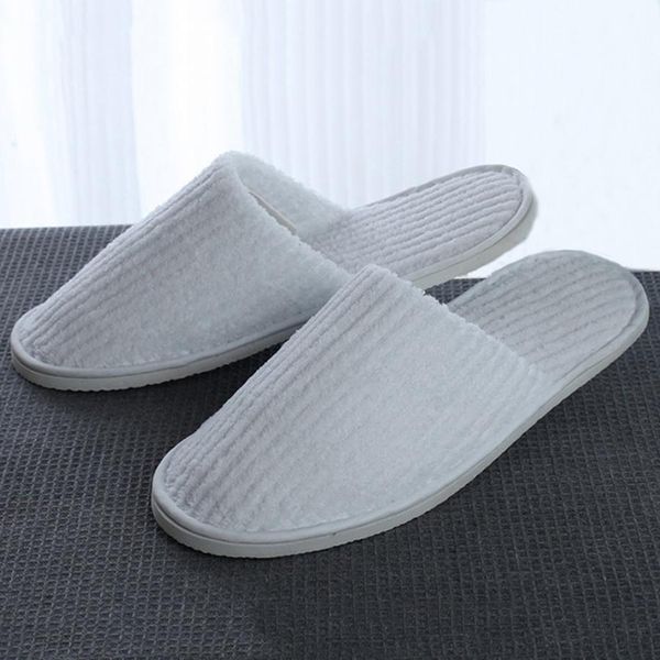 

home guest thicken coral fleece anti-slip disposable slippers travel l white soft comfortable delicate disposable slippers dh0610 t03