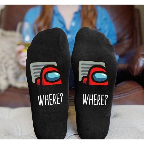 

зимний мультфильм аниме - среди нас носки для взрослых хлопчатобумажные носки мужские аниме мультфильм носки игра фигура христос бюйов