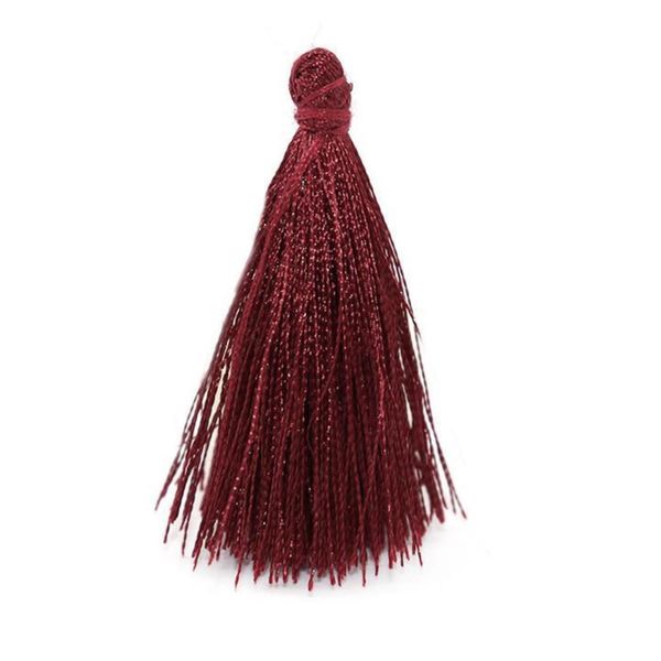 

50pcs ice silk color tassels fringe pendant diy material jewelry accessories tassels trim garments curtains decor tassels 4cm h qyleuy