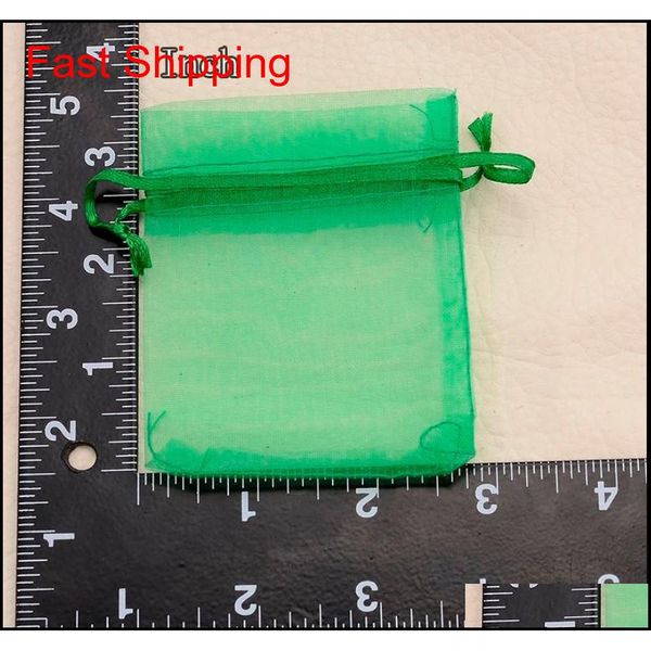 

500pcs/lot wholesale organza bags 7x9 9x12 10x15 13x18cm brand wedding packaging gift bag party decoration jewe qylhpu bdehome, Silver