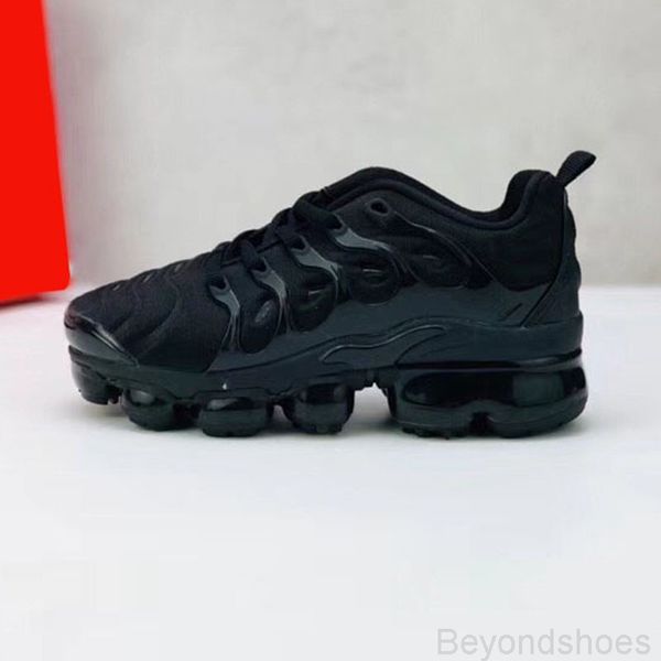 

tn 2020 kids running shoes tn enfant breathable soft sports chaussures boys girls tns plus sneakers youth requin trainers size 28-35 n9hhu, Black