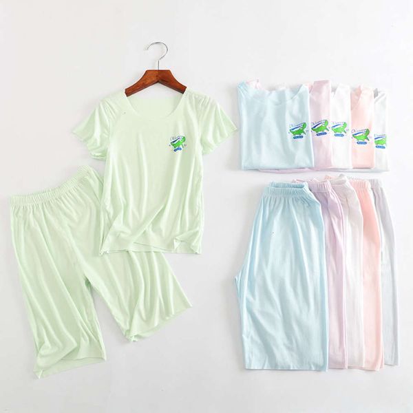 

thin cut summer seamls children's short t-shirt modal half sve baby pajamas for boys and girls, Blue;red