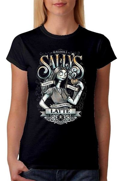 

new sallys pumpkin spiced latte nightmare before christmas t shirt tee women sport hooded sweatshirt hoodie