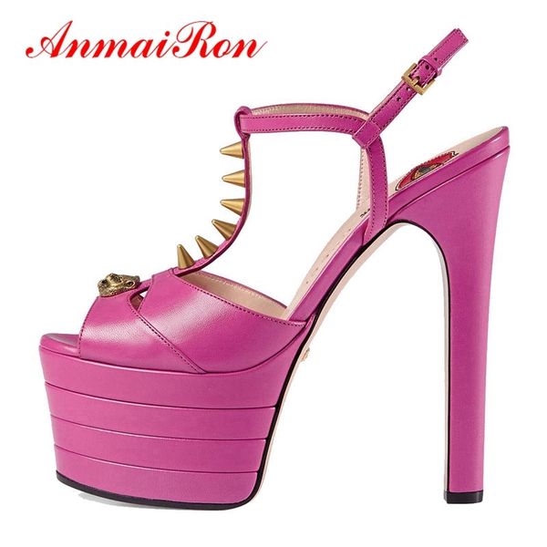 

anmairon women fashion elegant sandals high heel womens shoes woman sandals 2020 summer women shoes platform sandals 1010, Black