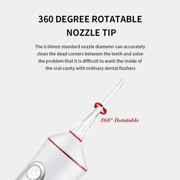 

9 modes electric oral irrigator water flosser usb rechargeable dental water jet cleaning device for teeth flush care mouthwasherperfections