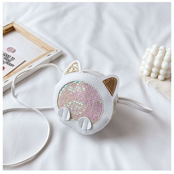 

new summer 2020 sequins satchel children's messenger bag sequins children's change accessories bag cartoon cute fashion small satc