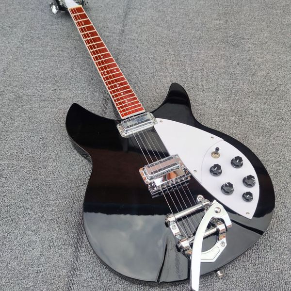 

cken - guitarra elÃ©ctrica de alta calidad, guitarra elÃ©ctrica de tamaÃ±o corto pintada de negro, entrega gratuita