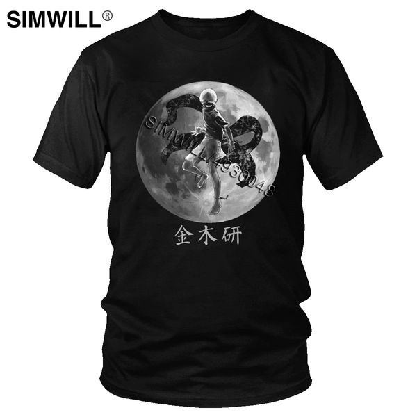 

tokyo ghoul cool short sleeved eco kaneki ken moon japanese anime tees regular fit summer tee hooded sweatshirt hoodie men t shirt