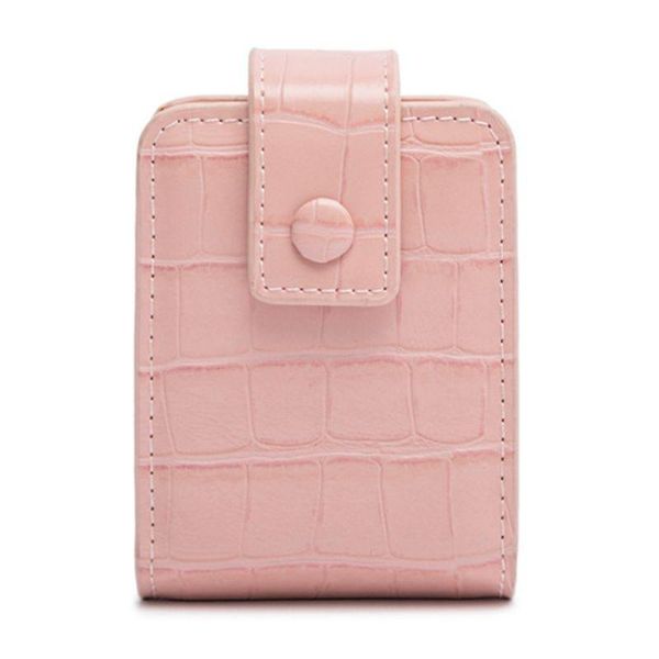 

pu lipstick cosmetic bag travel makeup pouch organizer beauty case with mirror