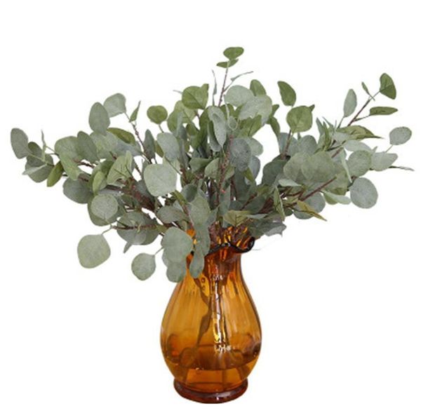 

60cm party artificial silk plant eucalyptus green plant branch leaves home garden party decorative diy plant wall jllgjl eatout