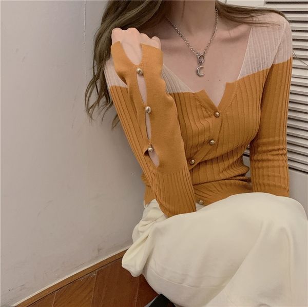 

ml1ew foreign thin t-shirt women's summer slim v-neck versatile nationalityethnic chic short long sleeve group matching minority color, White;black