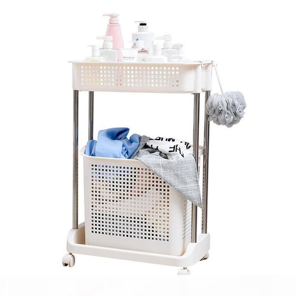 

dirty clothes basket multi-layer floor large plastic laundry storage basket household bathroom laundry basket children's toy sto