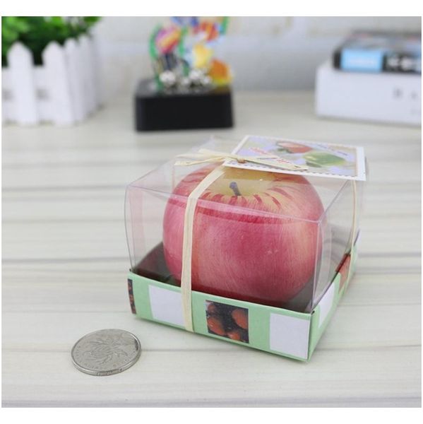 

shape christmas candle novelty fruit candle creative christmas eve gift scented bougie christmas eve party deco sqcjam ppshop01