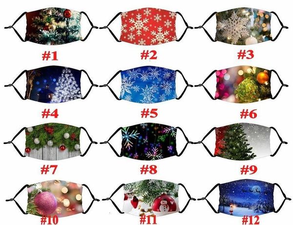 

многоразовые маски оленей крышка fy422 мода мода анти лицо рождественские моющиеся qaid фильтр маски напечатаны рождество со снежинкой пыль