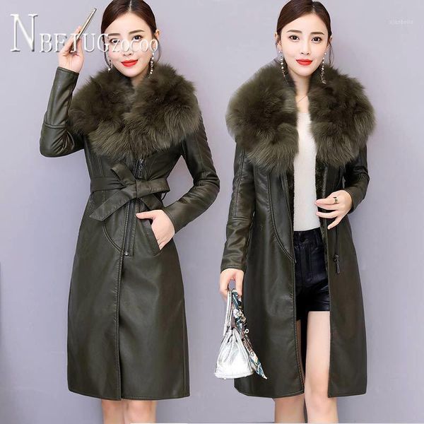 

4 colors can choose women pu leather coat plus size female jacket1, Black