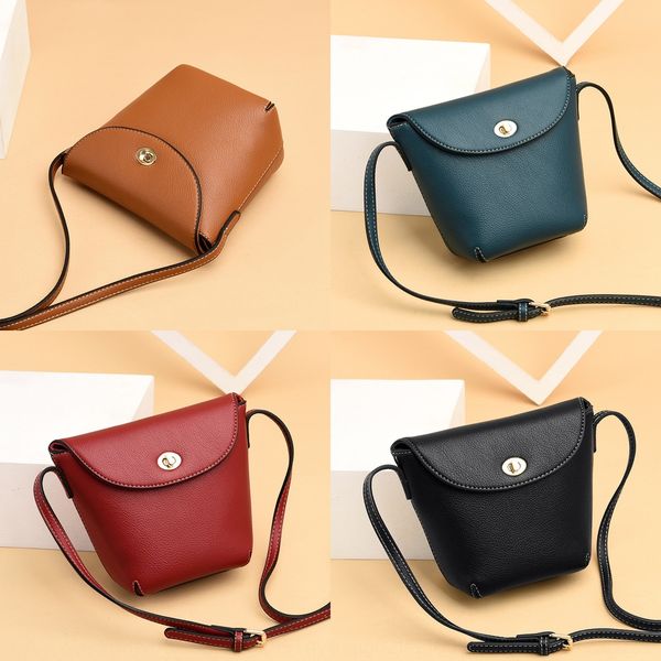 

women's 2020 bucket postman package postman packagenew fashion korean single shoulder messenger litchi grain women's bag bucket ba