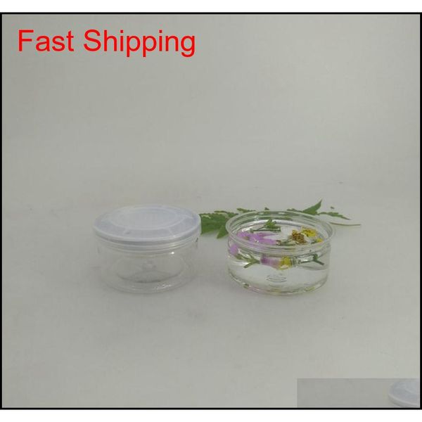 

55ml 53*28mm pet plastic jar with metal lid container food storage box food jars transparent food sealed bot qylizl tore2010