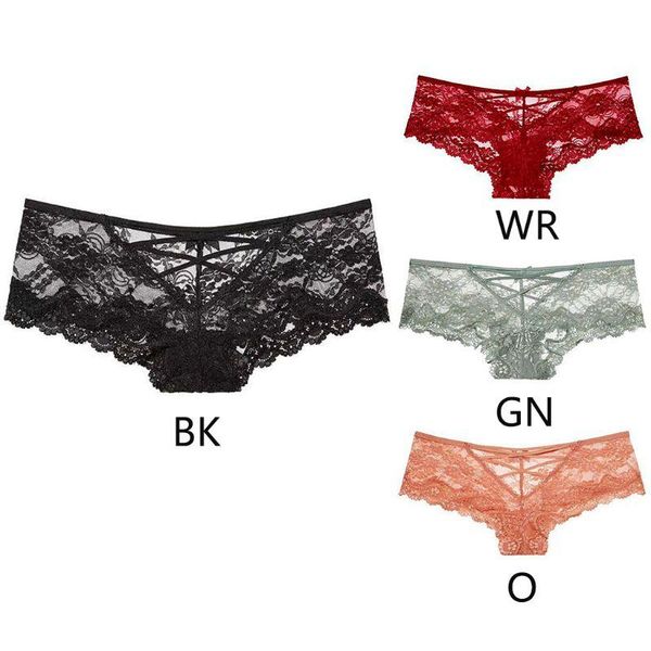 

womens seamless low rise sports thongs see-through floral lace panties lingerie hollow cross back underwear briefs, Black;pink