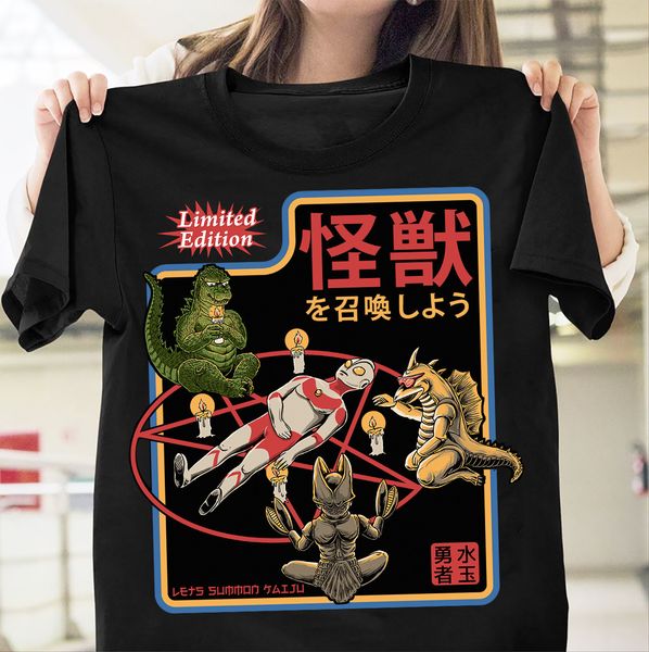 

kaiju japanese film monsters black tshirt m-6xlcool casual pride t shirt men fashion tshirt funny y200104, White;black