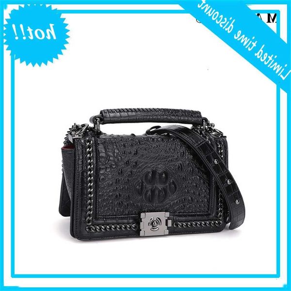 

maidudu women's 2020 new fashion versatile alligator chain single shoulder messenger portable small square bag