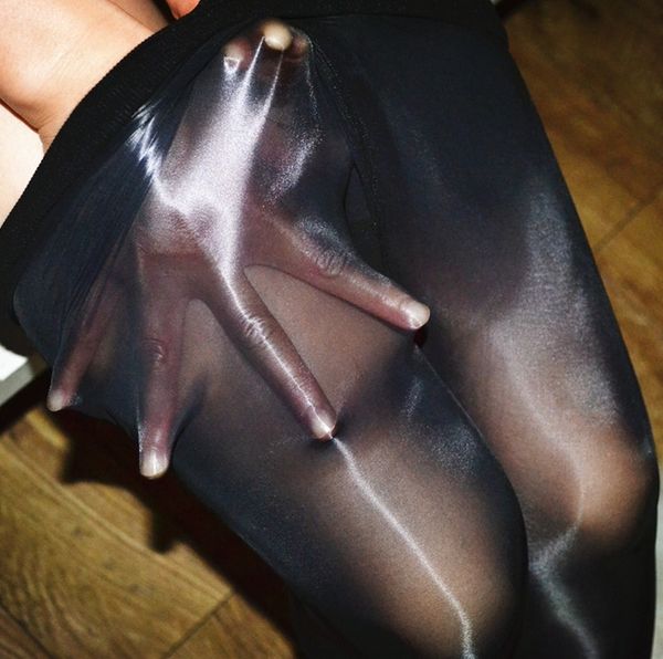 

qcb1v 8d супер масла первого масло отражательных носки ярко шелковистые колготки линия промежность девять очков колготок промежность плотно, Black