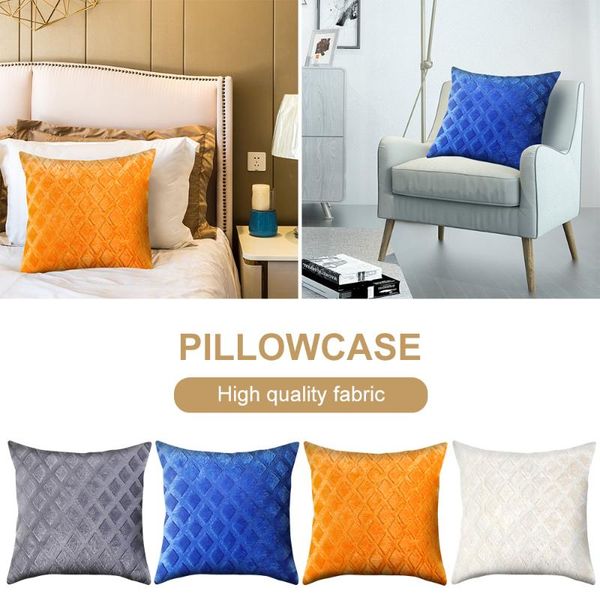 

cushion/decorative pillow soft velvet cushion cover decorative pillows throw case 45x45cm solid for living room sofa home