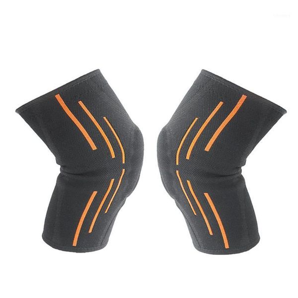 

soft anti-slip silicone men women knee pads sports baskeball football prevent arthritis knee guard support brace1, Black;gray