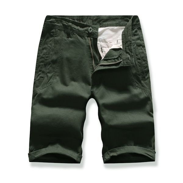 

summer 2019 men's new multi pocket fashion solid multicolor overalls shorts capris g912, White;black