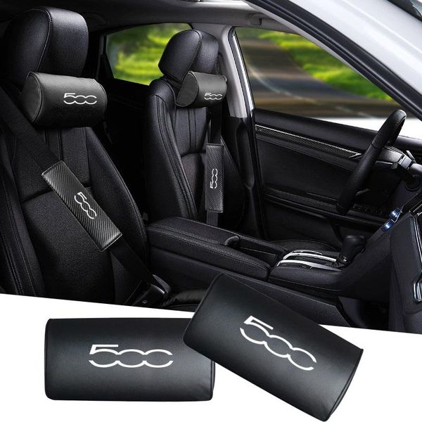 

car neck pillow safety for 500 auto headrest support rest pad cushion pu leather