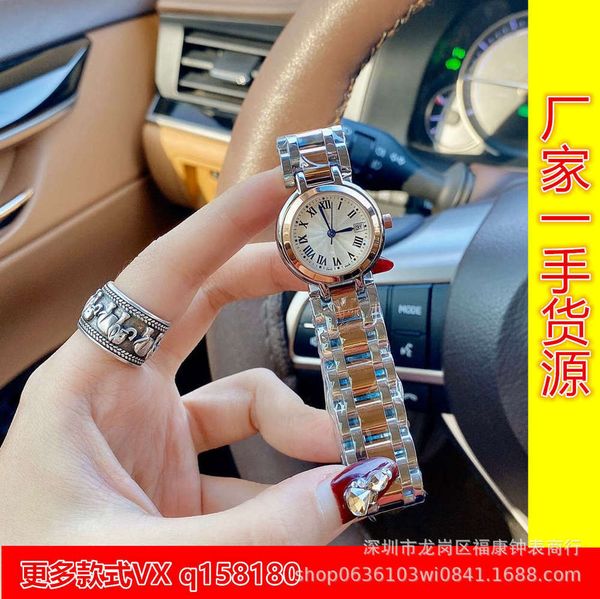 

waterproof fashion quartz watch xinyue women's simple temperament stewardess roman face small dial watch, Slivery;brown