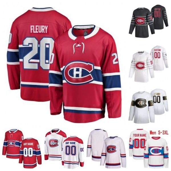 

custom montreal canadiens cale fleury charles hudon charlie lindgren dale weise gustav olofsson guy lafleur 2020 hockey jerseys stitched, Black;red