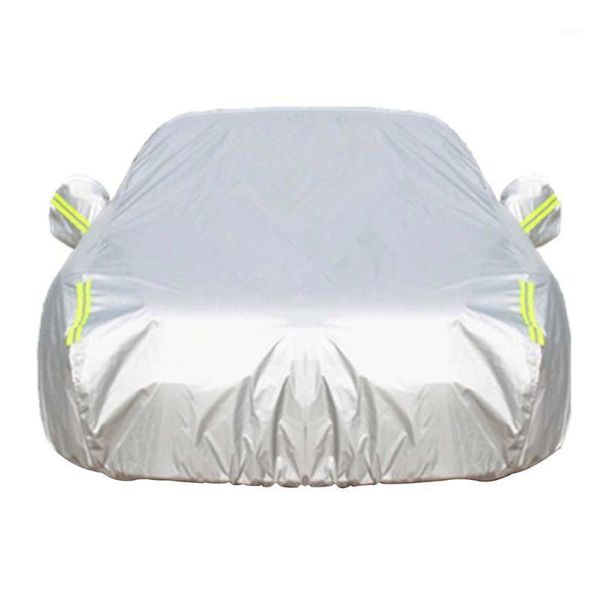 

car sun shade cover vehicle waterproof dust protector car protective cover with reflective straps 510 210 175cm 490 190 150cm1