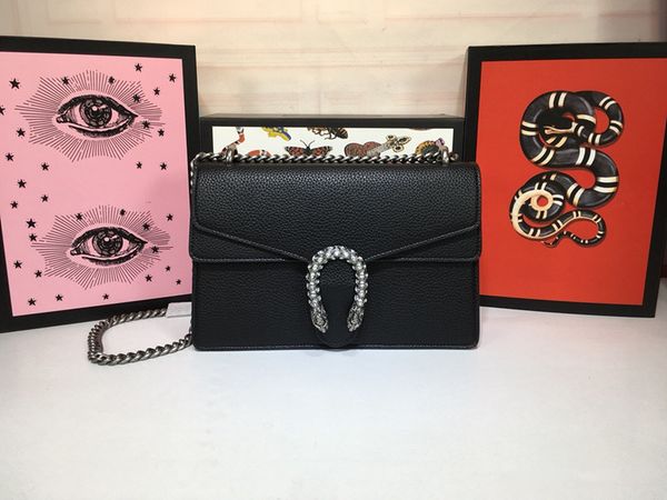 

2021 new lychee leather retro luxury handbag designer original leather shoulder bag diagonal bag