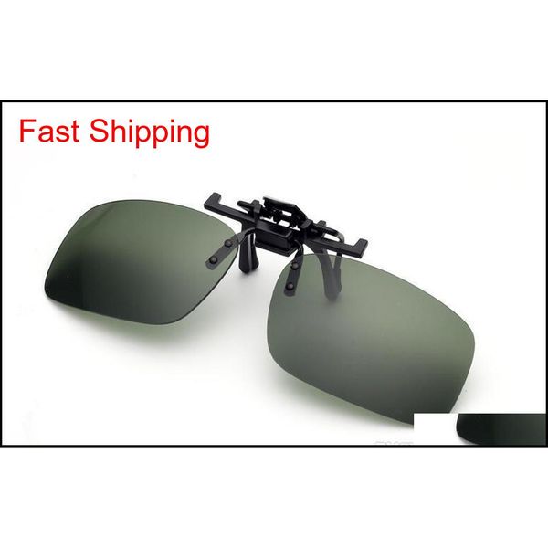 

3 colors anti vertigo high definition sunglasses clip sports driving night vision lens anti-uv women/men shortsi qylrqf queen66