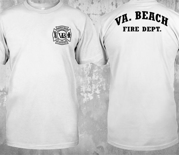 

new richmond virginia va beach fire department firefighter double side funny short sleeve sport hooded sweatshirt hoodie men t shirt