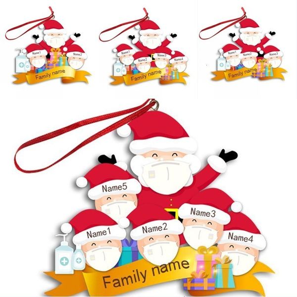 

diy family ornament christmas tree ornaments 2020 christmas hanging decoration xmas decor party gift 4 styles ooa912608zl