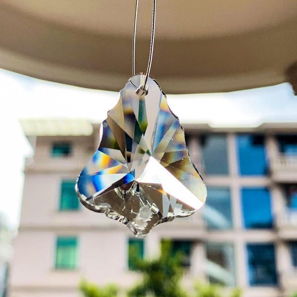 

5pcs 35mm christmas tree clear crystal beads chandelier crystals prisms pendant sun catcher lamp part diy home wedding decor h wmtheb