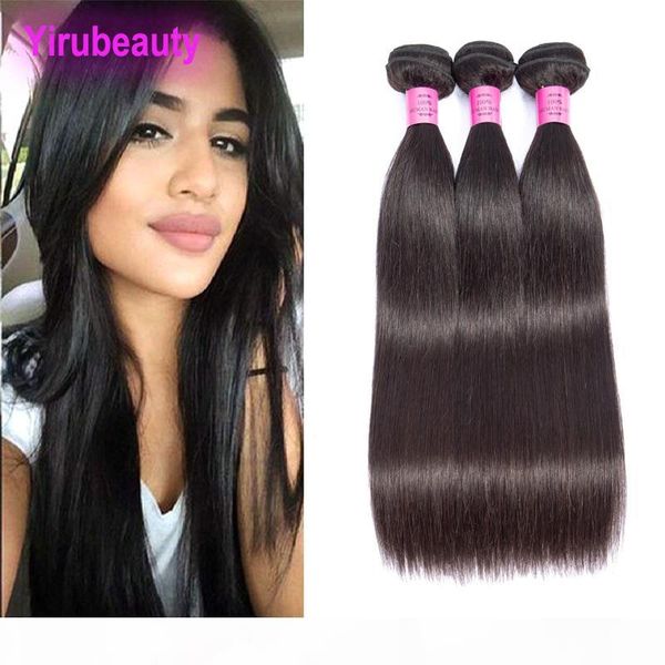 

malaysian 100% human hair products 3pcs hair bundles silky straight 8-30inch remy hair weaves three bundles, Black