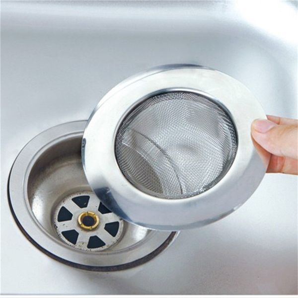 

stainless steel bathtub hair catcher plug shower drain filter trap metal filter