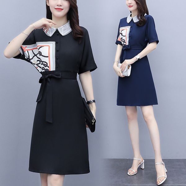 

big plus size design in fat business ladies use work dress women's clothes no6b, Black;gray