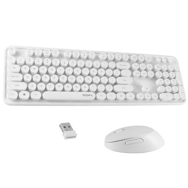 

wireless keyboard and mouse set led backlight fashion chocolate key cap keyboard and mouse set ergonomic suspension key design