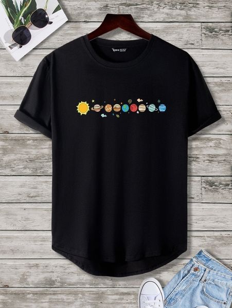 

men planet print tee f4we#, White;black