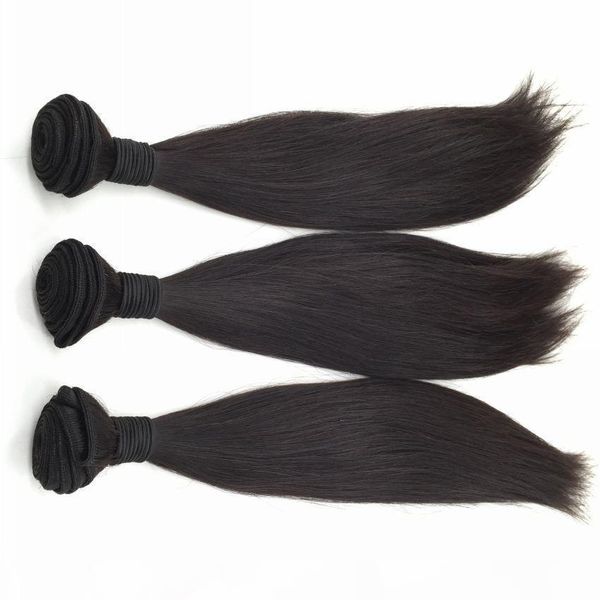 

12a brazilian hair straight human hair weave 10pcs lot peruvian malaysian indian bundles 100% unprocessed remy hair wave, Black