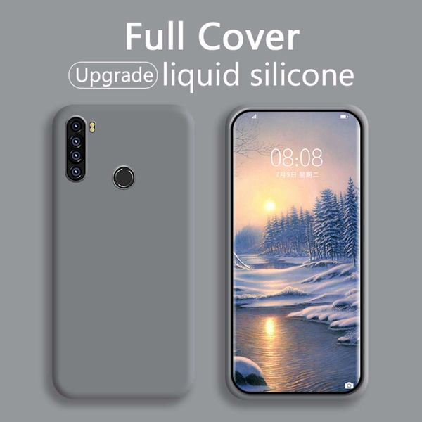 

ve1qnote8 camera liquid silicone phone case note7 pro full protection soft cover for redmi note 8pro