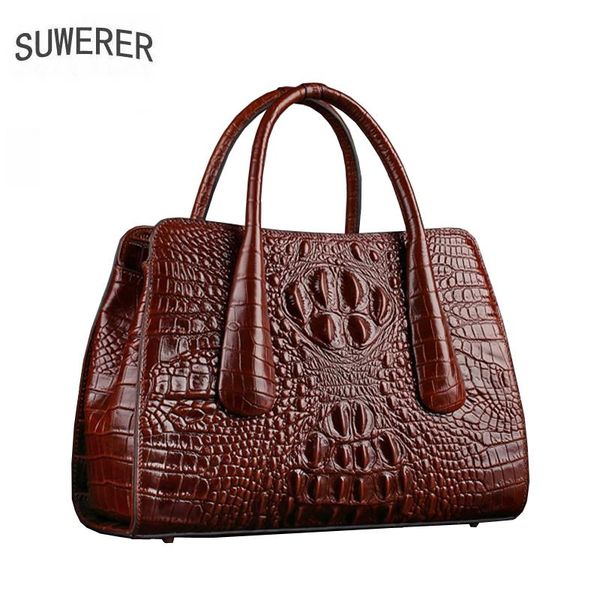 

genuine leather women bags handmade luxury handbags women bags designer big bag crocodile embossing crocodile pattern